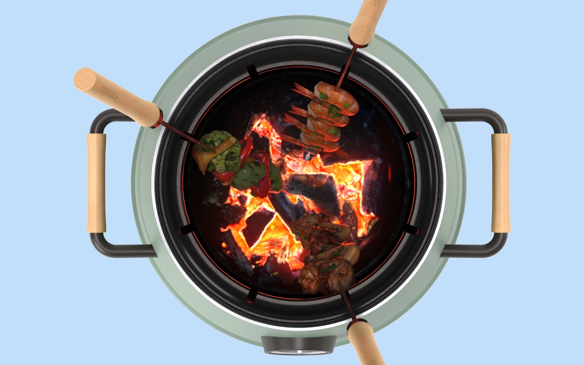 Kandu grill, Kandu, grill